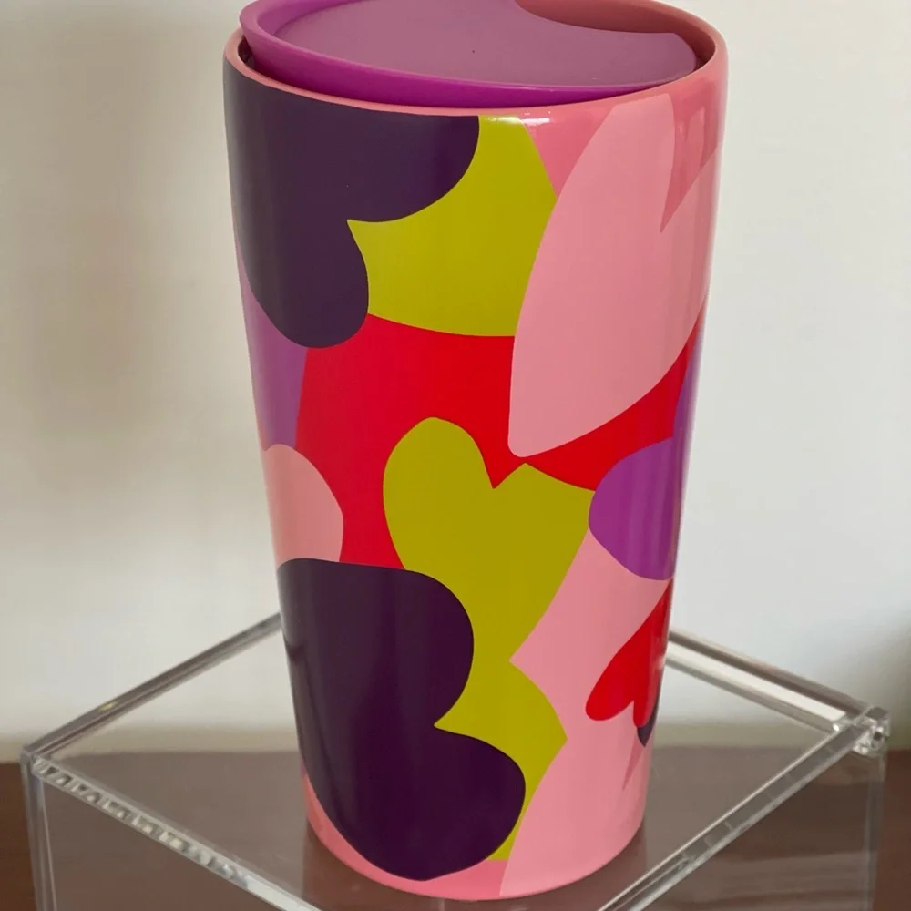 💗NWT♥️Starbucks Valentine’s 2022 Release Ceramic Hearts Tumbler - Picture 2 of 9